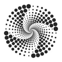 vector de diseño de vórtice espiral punteado