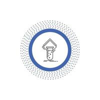 Chemistry. lab. study. test. testing Line Icon. Vector isolated illustration