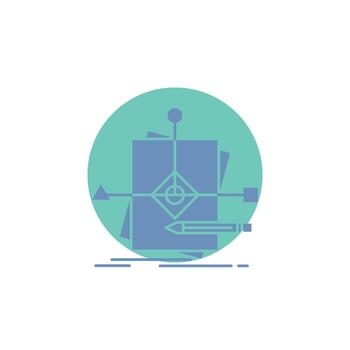 Algorithm. business. foretelling. pattern. plan Glyph Icon. vector