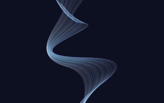 Creative line art. Vector illustration EPS 10. Design elements created using the Blend Tool