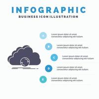 cloud. syncing. sync. data. synchronization Infographics Template for Website and Presentation. GLyph Gray icon with Blue infographic style vector illustration.