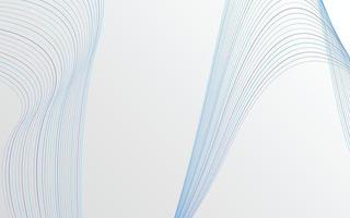 fondo de onda de línea de tecnología de color azul abstracto vector