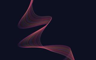 Vector abstract wave background. Red waves background