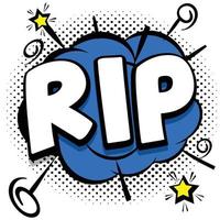 rip Comic bright template with speech bubbles on colorful frames vector