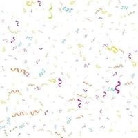 confetti concept design template holiday Happy Day. White Background Celebration Vector illustration.