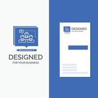 Business Logo for Analysis. argument. business. convince. debate. Vertical Blue Business .Visiting Card template. vector