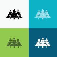 forest. camping. jungle. tree. pines Icon Over Various Background. glyph style design. designed for web and app. Eps 10 vector illustration