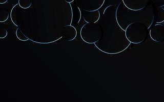 Abstract Blue Circle on black background technology vector