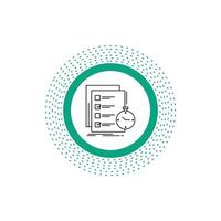 todo. task. list. check. time Line Icon. Vector isolated illustration