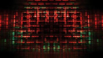 os pixels da tela do dispositivo flutuam com o movimento do vídeo - loop video