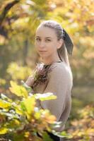 Young woman in forest photo