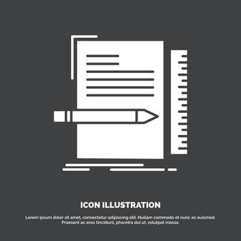 Code. coding. file. programming. script Icon. glyph vector symbol for UI and UX. website or mobile application