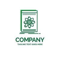 Api. application. developer. platform. science Flat Business Logo template. Creative Green Brand Name Design. vector