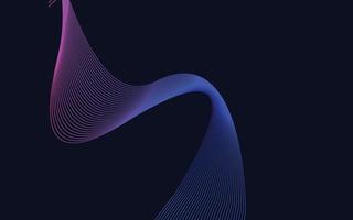 Abstract Blue wavy Lines background vector