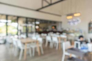 cafe restaurant interior blur for background photo