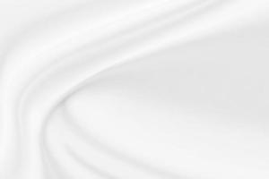 Abstract white fabric with soft wave texture background photo