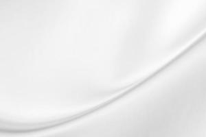Abstract white fabric with soft wave texture background photo
