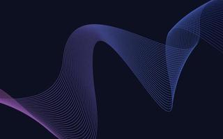 Vector abstract wave background. Blue waves background