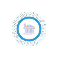 Architecture. bank. banking. building. federal Glyph Icon. Vector isolated illustration