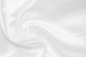 Abstract white fabric with soft wave texture background photo