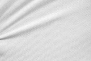 White sports clothing fabric football shirt jersey texture background photo