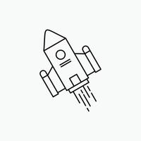 space craft. shuttle. space. rocket. launch Line Icon. Vector isolated illustration