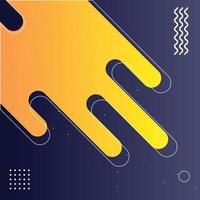 hermosa combinación original de abstracción de estilo moderno con composición hecha de varias formas redondeadas en la paleta de colores real. ilustración vectorial vector