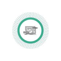 Architecture. blueprint. circuit. design. engineering Line Icon. Vector isolated illustration