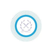 battle. emblem. game. label. swords Glyph Icon. Vector isolated illustration