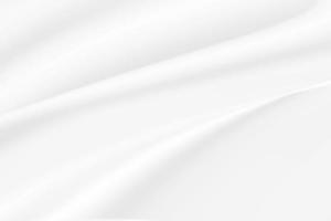 Abstract white fabric with soft wave texture background photo