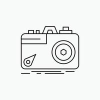 Camera. photography. capture. photo. aperture Line Icon. Vector isolated illustration