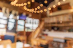 Japanese restaurant abstract blurred background photo