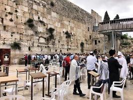 jerusalén en israel en mayo de 2016. una vista del muro occidental foto