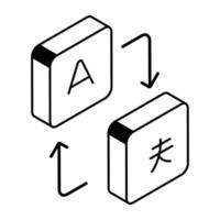 Modern isometric design of translation vector