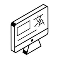Modern isometric design of translation vector