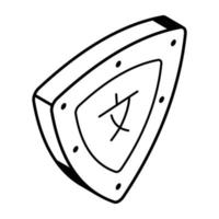 Modern isometric design of translation vector