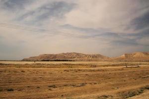 una vista del desierto de judea en israel foto