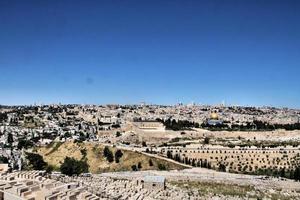 A view of Jerusalem from the Mount of Olives photo
