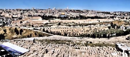 A view of Jerusalem from the Mount of Olives photo