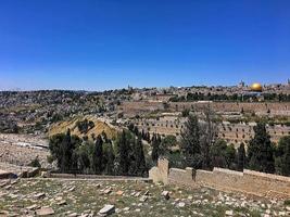 A view of Jerusalem from the Mount of Olives photo