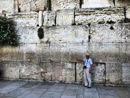 jerusalén en israel en mayo de 2016. una vista del muro occidental foto