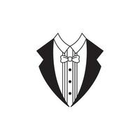 Tuxedo exclusive template vector icon