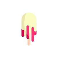 Ilustración de diseño de icono de vector de helado