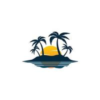 Summer beach Vector icon design illustration