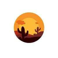 Cactus Icon design template vector