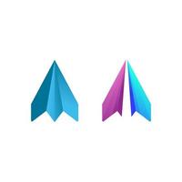 Paper plane Vector icon design illustration