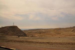 una vista del desierto de judea en israel foto