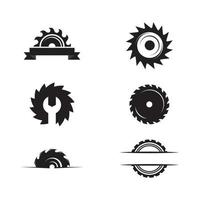Industrial saw vector illustration icon