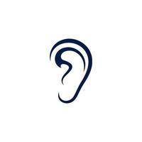 Hearing icon illustration Template vector