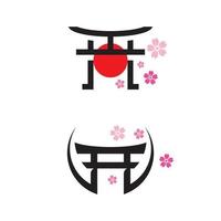 Gate Japan Vector icon design illustration